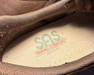 SAS Comfort "Tripad" Brown Suede Lace-Up Shoes
