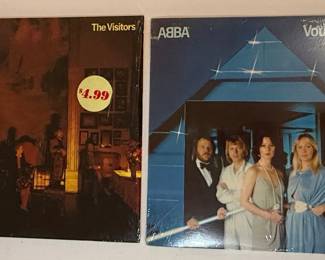 ABBA The Visitors & Voulez-Vous Vinyl Records