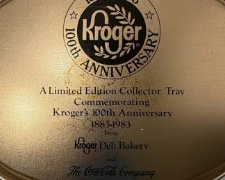 Kroger 100th Anniversary Coca-Cola Collector Tray