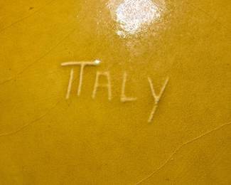 Italian Ceramic Pitcher and Tray Set