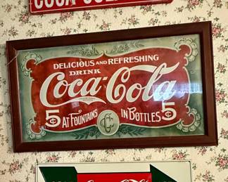 Coca-Cola "5 AT FOUNTAINS" Sign