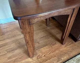 Wood and Slate Tile Coffee Table