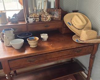 Antique vanity walnut 
