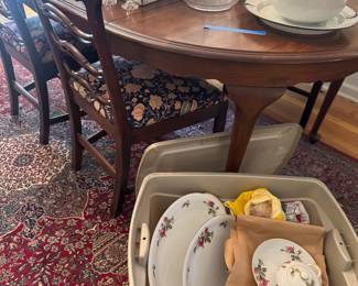 Sango moss rose China set 