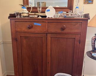 Walnut vintage jelly cabinet
