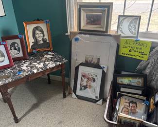 Marble top vintage table 