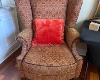 Antique High Back Chair