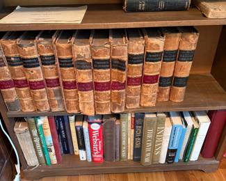 12 antique volumes chambers encyclopedias 1800’s