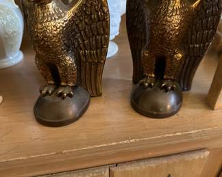 Vintage heavy brass eagles