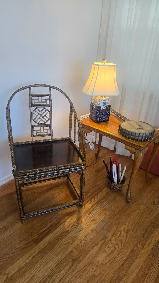 Antique bamboo Chinese chair