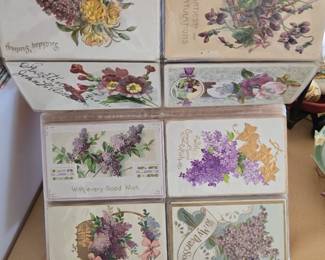Collection of 310 antique postcards for every season - sold as a Collection, not sold separately 