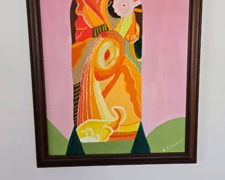 Amateur mid century painting 