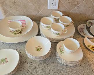 Edwin Knowles Moss Rose china