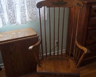 Antique S. Bent & Brothers colonial rocker