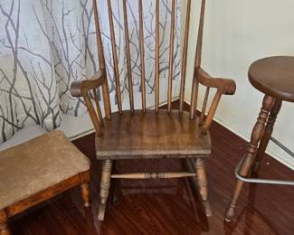 Vintage maple rocker 