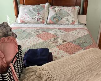 Vintage bed, Afghans 