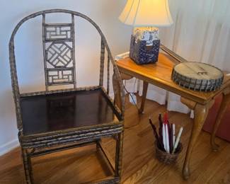 Antique bamboo Chinese chair