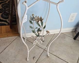 Wrought iron Italian toleware plant stand