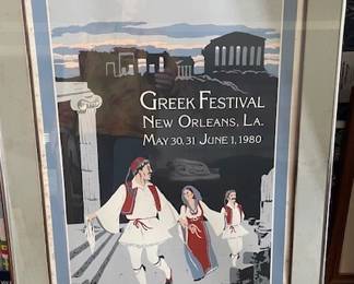 1980 Greek Festival poster