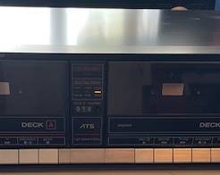 Panasonic modern 363 double cassette player (tested)
