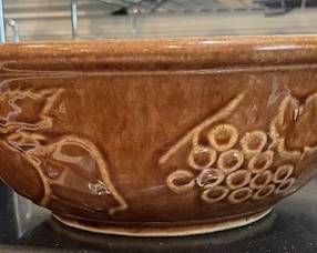 brown USA crock bowl