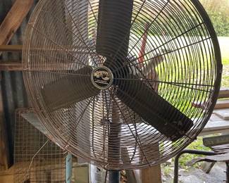 standing fan in garage
