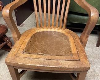 oak office chair