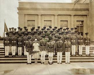 1930 LSU ROTC (AJ Zabbia circled in center of 2nd row)