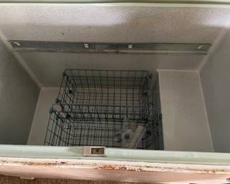 Sears Coldspot chest freezer interior