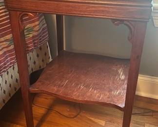small 2 shelf side table