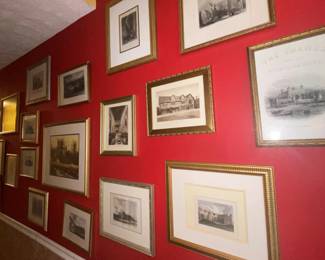 18th c steel engravings from England and Ireland