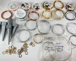 Masses of wire for making jewelry sold in a lot for only $75