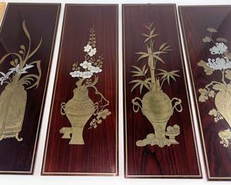 Brass 7 Silver Set of 4 Plaques $20 for all