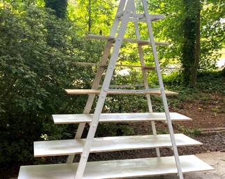Ladder plywood stand  $80