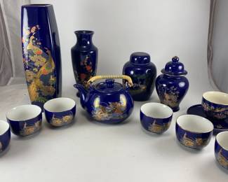 Lot Japan Cobalt Peacock set $45 for all