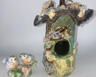 CHRAMING WHIMSICAL Birdshouse - fired clay