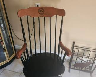Wood rocking chair
