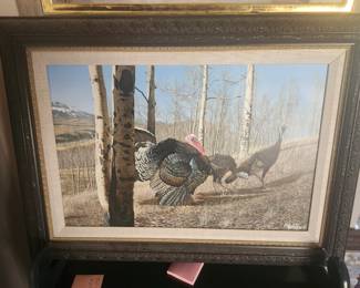 Original Art by	LeRoy, Eddie	  TITLE	Turkeys	  MEDIA	Oil/Canvas	25X17