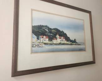 Original Art by	Webber, Bernie	  TITLE	Mukilteo, WA  Lighthouse	  MEDIA	Watercolor	17X11