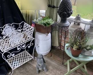 Outdoor  Patio Decor  Bar Cart  Planterdecor Stand  Ceramic Podium