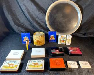 Camel  R.J Reynolds Memorabilia 75th Anniversary Lightner X4  Playing Cards  Commemorative Tins