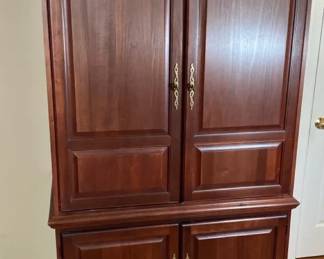 Large Wooden Entertainment Center