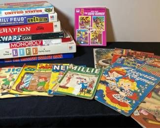 Board Games  Life  Monopoly  Star Wars  Operation  More Vintage Comics, Puzzles  Stories
