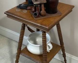Vintage Smoking Pipe Stand And Humidor Set, Bausch  Lomb US Navy Binoculars And More