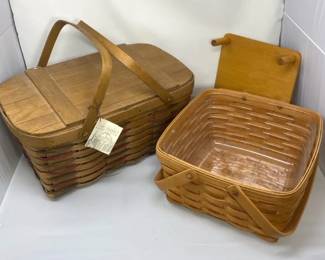 Basketville Picnic Basket And Longaberger Baskets