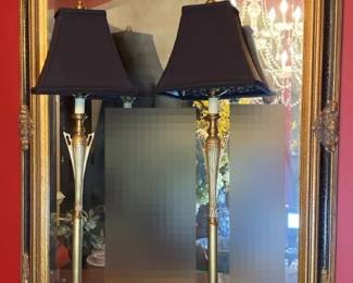 Vintage Mirror And Lamps
