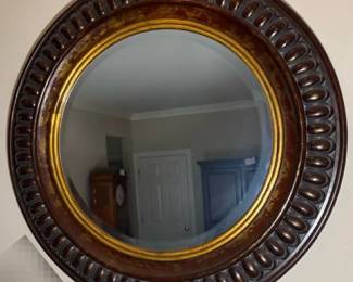 Vintage Brown Framed Mirror