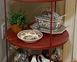 Ceramic Chicken Cream N Sugar, Salt N Pepper, Ceramic Soup Tureen, Faux Pewter Turkeys And More