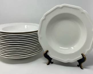 Mikasa Ultima Super Strong Fine China, Antique White Set Of 16 Soup Bowls