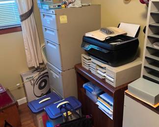 upper level. chock full of office supplies